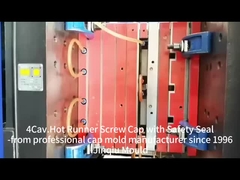 4 lỗ 65mm cổ petro jerrycan nắp khuôn chạy lạnh