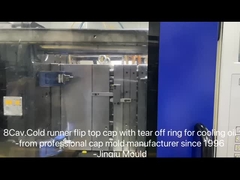 8 lỗ 28mm cổ chống trộm cắp nắp flip cho chai nước trái cây khuôn chạy lạnh