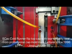 8khung đầy đủ Hot Runner nắp nhựa bên trong chống nóng khuôn flip cho chai dầu