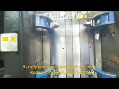 Khuôn nắp HDPE chống trộm D35 8 khoang, đầu nguội cho hóa chất